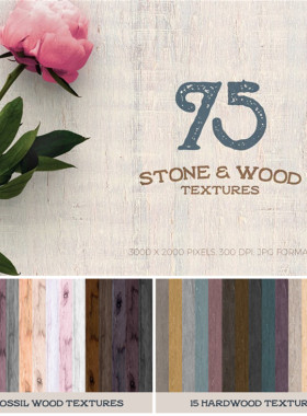 P0810高清PS设计素材 75种木质和石材纹理背景图