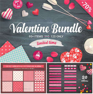 A2108矢量情人节爱情主题红色爱心背景四方连续花纹 AI设计素材