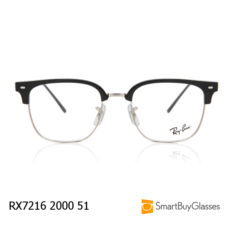 rayban眼镜雷朋半框眼镜架男女板材眉线框眼镜 RX7216