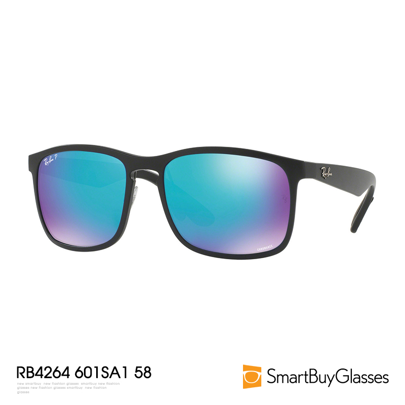 Rayban雷朋太阳眼镜正品男 方框彩色镜面大框司机镜墨镜 RB4264