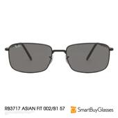 雷朋 太阳眼镜方框金属男女墨镜有鼻托 RB3717 RayBan 亚洲款