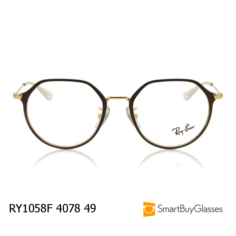 rayban眼镜雷朋金属圆框眼镜架儿童复古细框有鼻托镜架 RY1058F