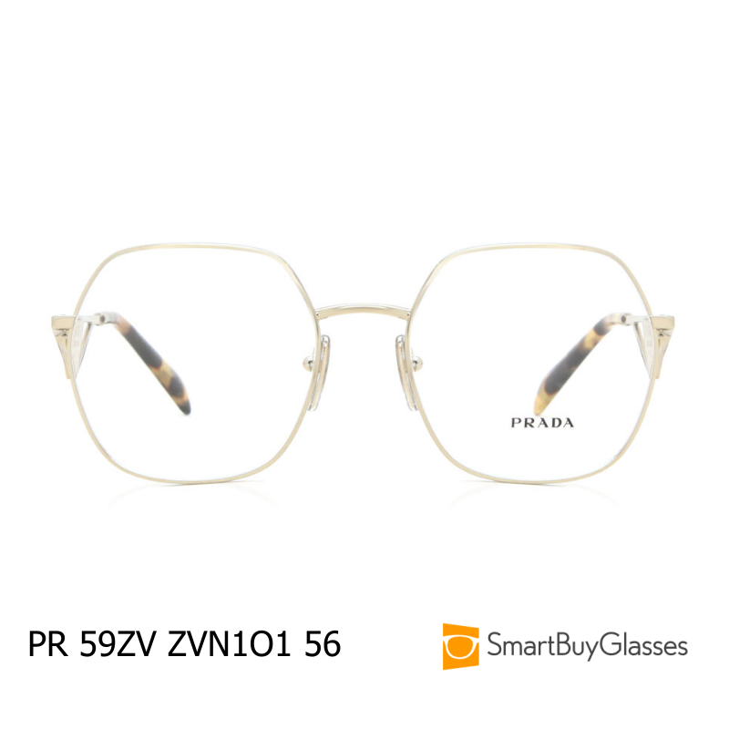 普拉达金属细框复古方框眼镜架