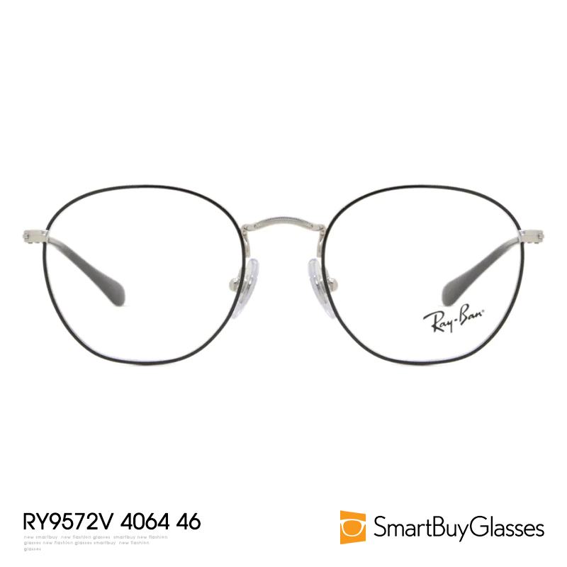 Ray·Ban/雷朋儿童眼镜架 金属椭圆框架镜鼻托RY9572V