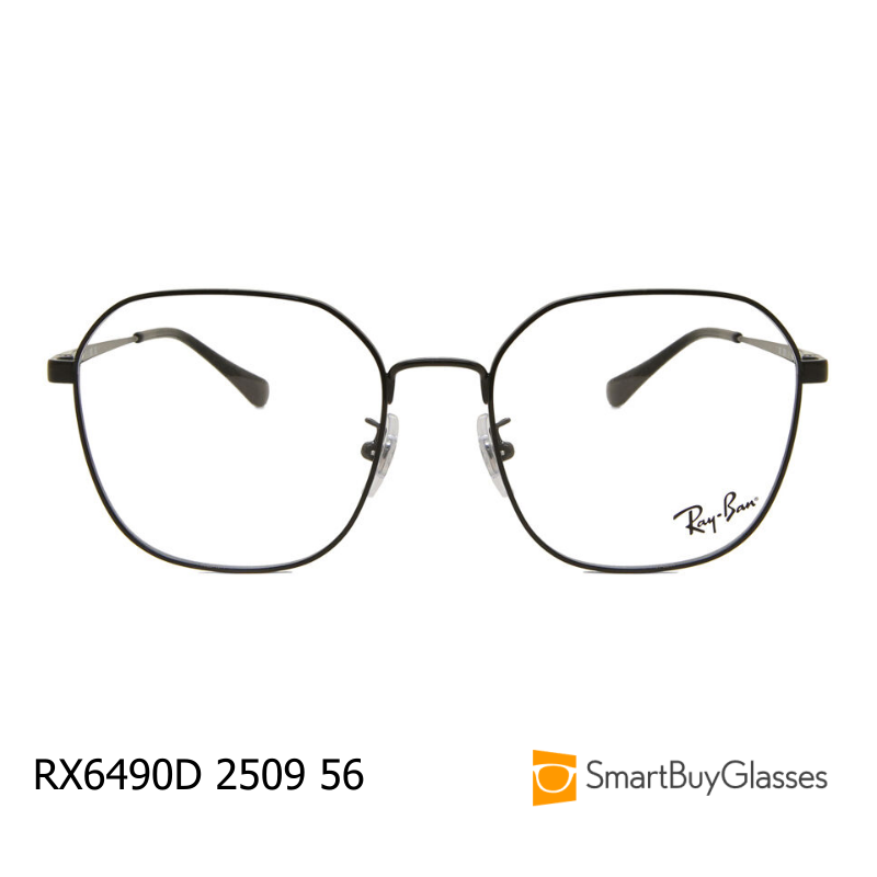 rayban眼镜雷朋有鼻托金属多边形框眼镜框架 RX6490D