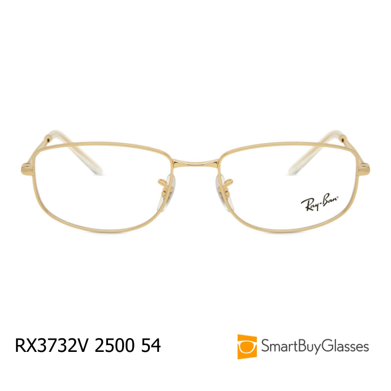 雷朋眼镜rayban金属细框眼镜架男女时尚方框镜架金色RX3732V