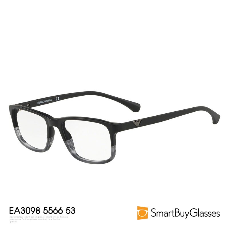 Emporio Armani阿玛尼眼镜框正品男渐变方框职场男框架镜 EA3098