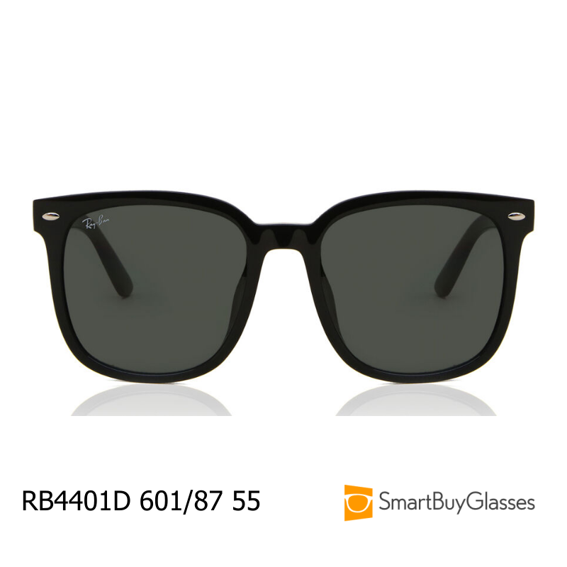 rayban墨镜雷朋男女方框黑框小脸有鼻托太阳眼镜 RB4401D