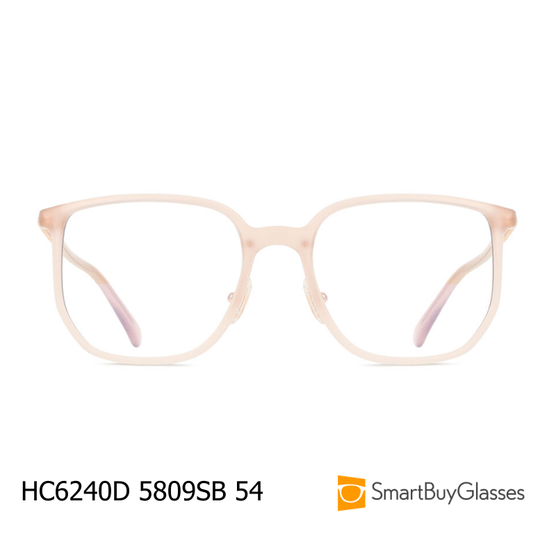 Coach 光学眼镜架方框眼镜架男女通用粉色塑料镜框有鼻托 HC6240D