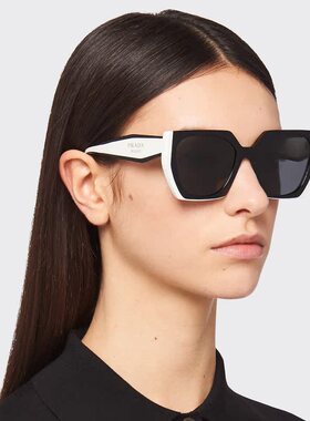 Prada普拉达太阳镜 时尚女款出游舒适街拍款墨镜 PR 15WS