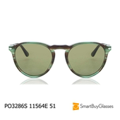 Persol 复古玳瑁圆框太阳镜男女时尚 墨镜防晒眼