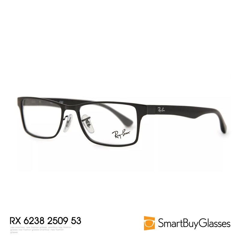 Rayban雷朋框架眼镜正品男经典方框显脸小帅气男女框架镜 RX6238