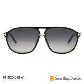 Ford 汤姆福特太阳镜男士 时尚 Tom 双梁蛤蟆镜墨镜太阳眼镜 FT1026