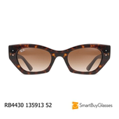 rayban雷朋墨镜猫眼玳瑁方框女士时尚 太阳眼镜 RB4430