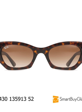 rayban雷朋墨镜猫眼玳瑁方框女士时尚太阳眼镜 RB4430