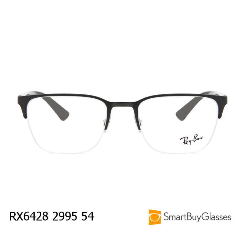 rayban眼镜雷朋眼镜架男女简约金属半框镜框 RX6428
