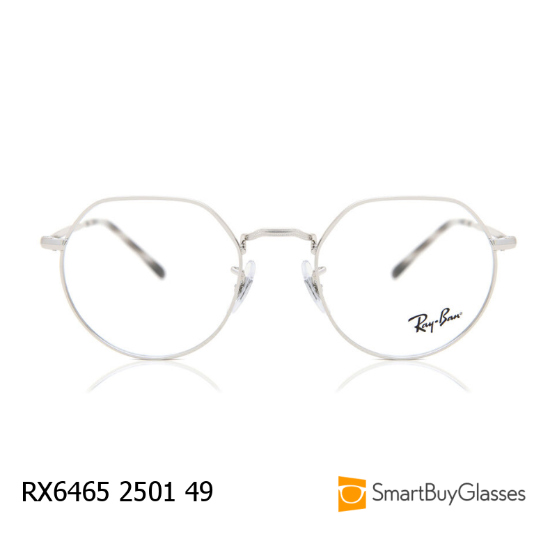 rayban眼镜雷朋金属圆框眼镜架男女复古细框轻便镜架 RX6465