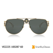 Versace范思哲男士 飞行员太阳镜金属框复古风防晒墨镜