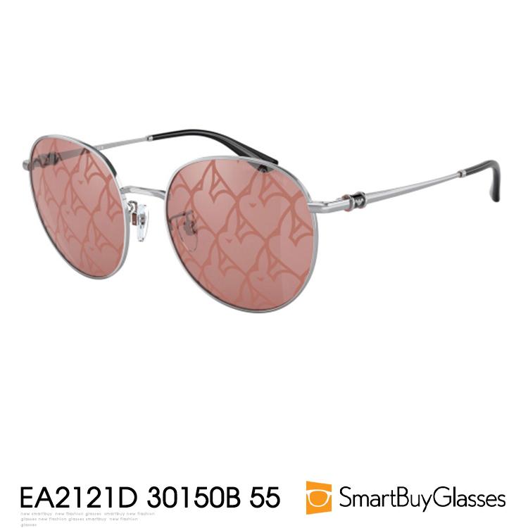 Emporio Armani/阿玛尼太阳镜潮流印花镜片女士圆框墨镜 EA2121D