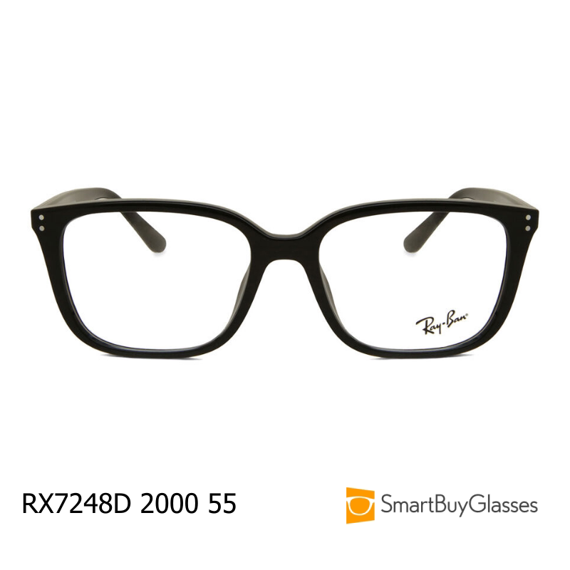 雷朋眼镜rayban方框眼镜架男女时尚简约板材光学镜架 RX7248D