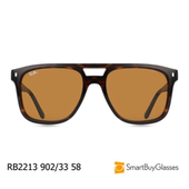 雷朋墨镜rayban飞行员太阳镜男玳瑁镜框时尚 墨镜防晒遮阳镜RB2213