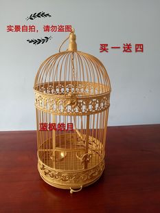 鸟笼八哥鹦鹉 画眉l鹩哥相思虎皮玄风鹧鸪笼竹鸡鸟笼大号装饰鸟笼