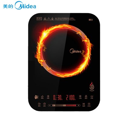 Midea/美的C21-RH2153电磁炉家用多功能触摸静音匀火预约电磁炉灶