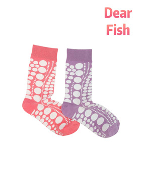 DEARFISH【大艺术家】2025春夏新款中筒女袜棉时尚設計師高颜值