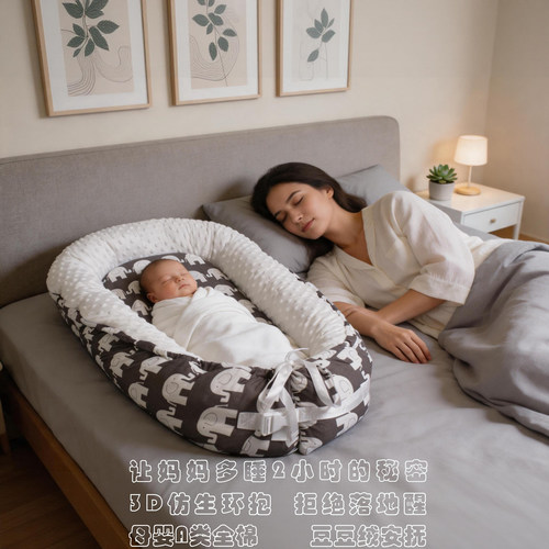 Vtedu安抚婴儿床中床防压防惊跳