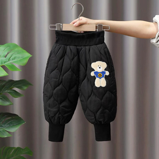 子棉裤 男童女童裤 男童夹棉加厚棉裤 宝宝保暖裤 儿童棉裤 子长裤 冬季