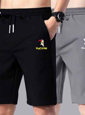 啄木鸟夏季男士户外百搭薄款速干男士短裤男新款青年直筒五分裤子