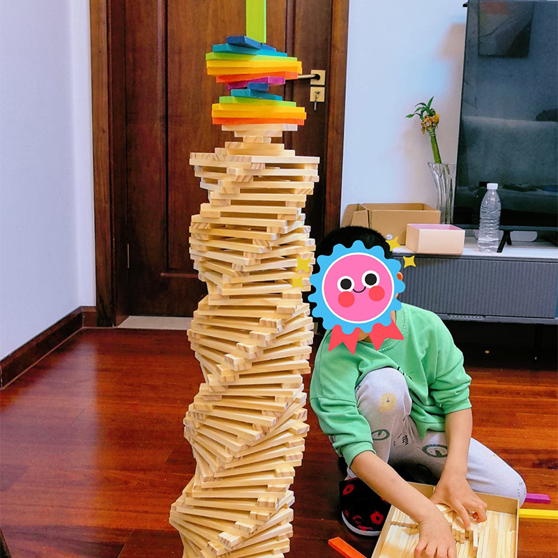 儿童阿基米积木大颗粒益智拼装玩具孩堆堆乐搭建构区卡普乐