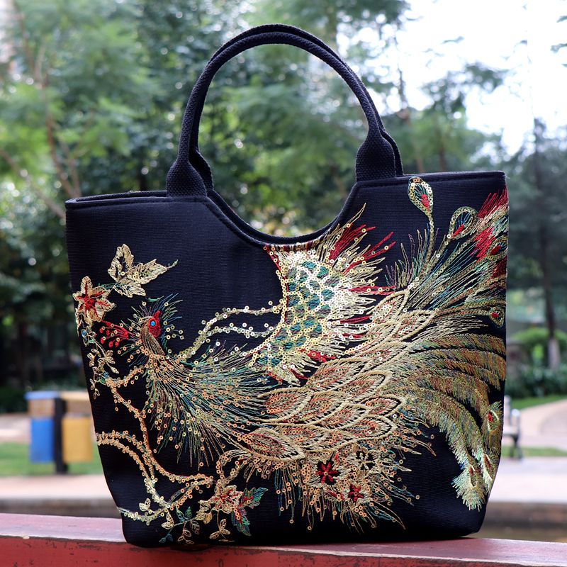 滇艺源手提包刺绣花大民族风