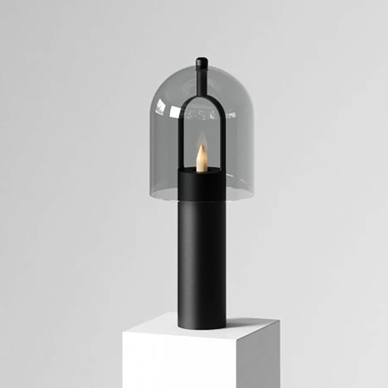 后现代简约设计样板房客厅床头轻奢玻璃台灯展厅售楼部装饰台灯