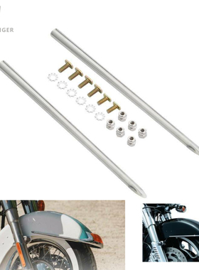 哈雷旅行车路王街道滑翔Heritage软尾FLSTC挡泥板装饰条改装86-17