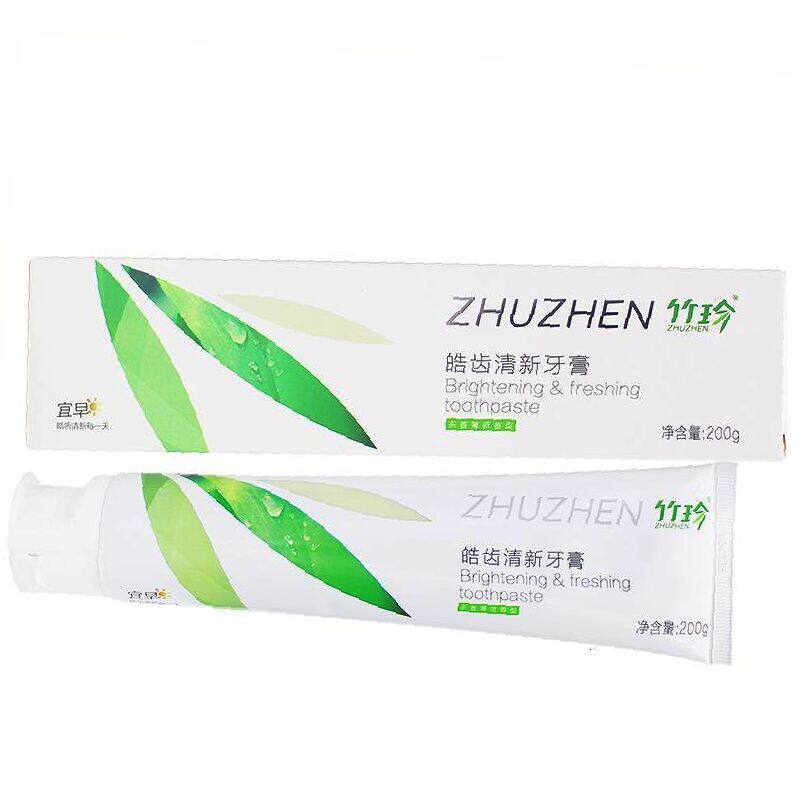 国珍  竹珍皓齿清新牙膏 宜早  200克
