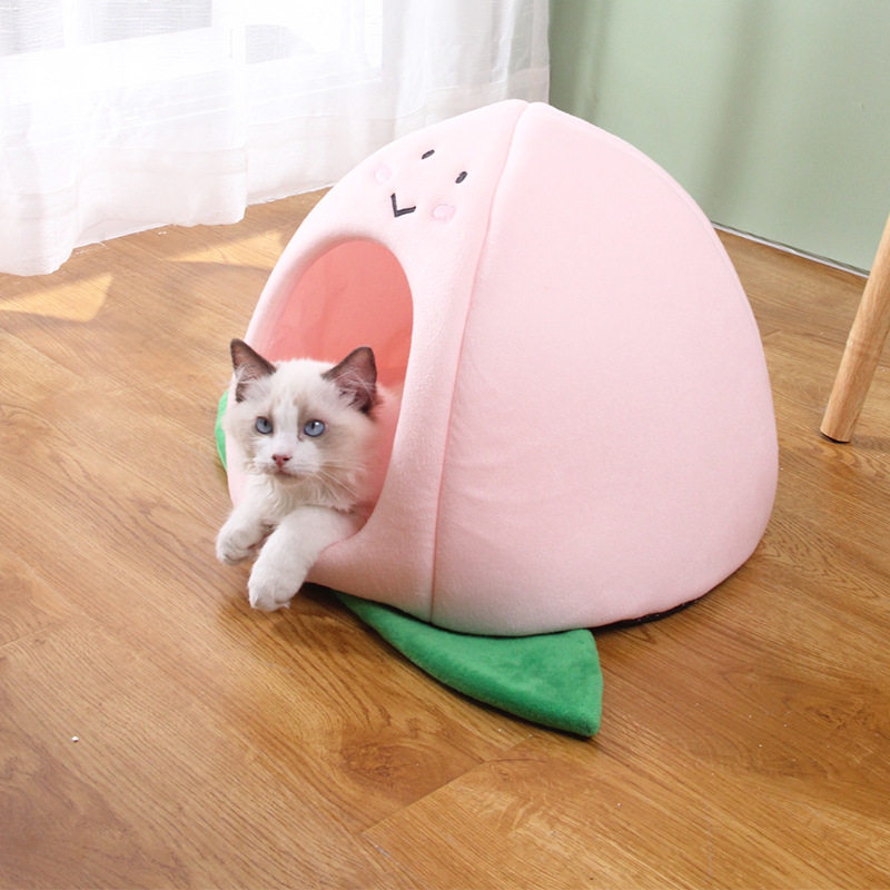 猫窝秋冬四季通用猫屋可拆洗式小猫咪床别墅狗窝冬季保暖宠物用品