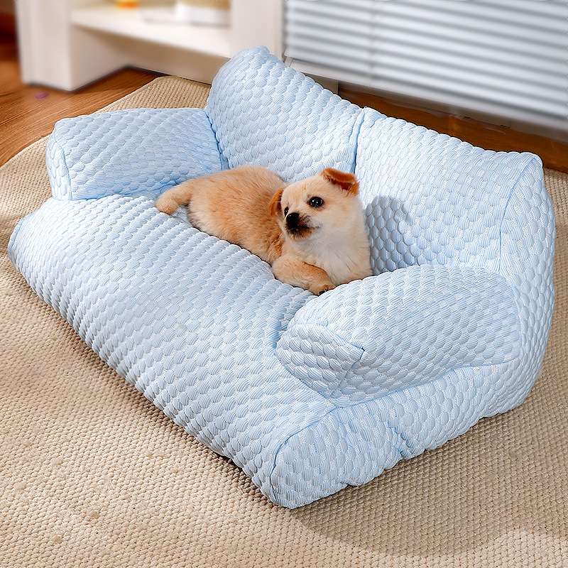 宠物沙发四季通用可拆洗猫床狗窝防水透气冰丝用品猫窝小型犬