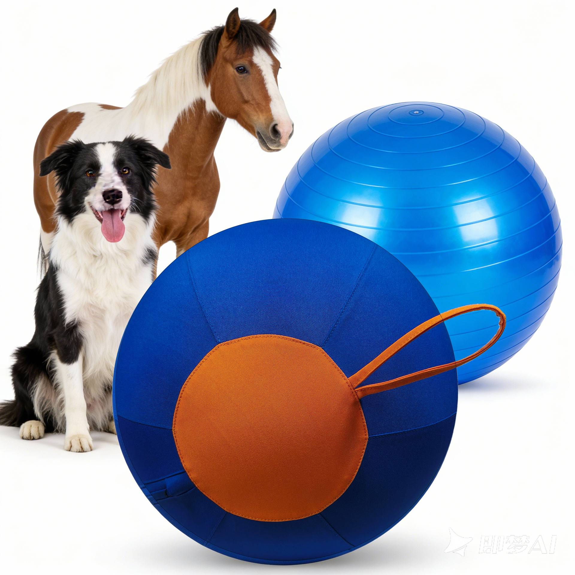 犬充气磨牙球宠物训练球牛津布耐咬逗柴犬柯基自嗨玩具球
