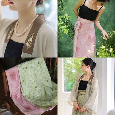 杉水集宋制汉服长衫两片裙