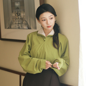 老钱风明制翻领衫 宁靖王夫人吴氏 汉服 王妃同款 与她同衫