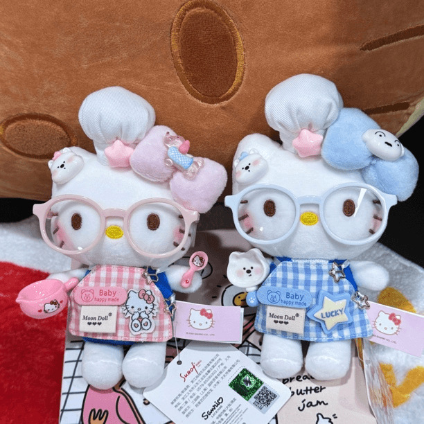 【正版】厨师Kitty包包挂件钥匙扣可爱毛绒玩偶公仔创意闺蜜礼物