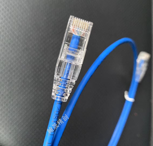 超细超六类网络跳线 28AWG千兆网线极细跳线低烟无卤成品机房跳线
