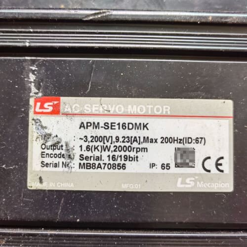 议价LS伺服电机APM-SE16DMK，DMK2可维修