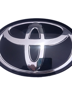 水晶黑色车标适用丰田兰德酷路泽霸道普拉多汉兰达锐志RAV4改装中