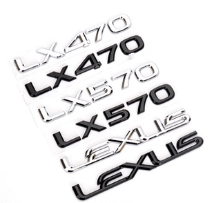 适用于雷克萨斯LEXUS字母车贴凌志LX470 LX570车标后车尾贴尾标贴