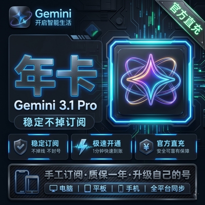 【Gemini3Pro直充】AI写作 视频生成 文生图 nano banana veo3.1