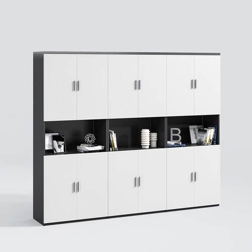 优宜办公家具板式文件柜玻璃资料柜矮柜子落地档案柜衣柜