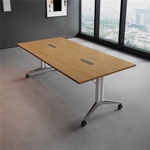 折叠会议桌长条桌培训桌可移动拼接办公桌子多功能伸缩大书桌长桌