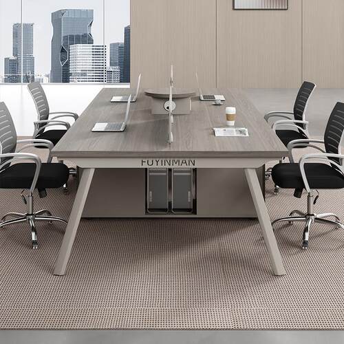 职员办公桌简约现代2四6人位工位卡座办公室家具员工电脑桌椅组合